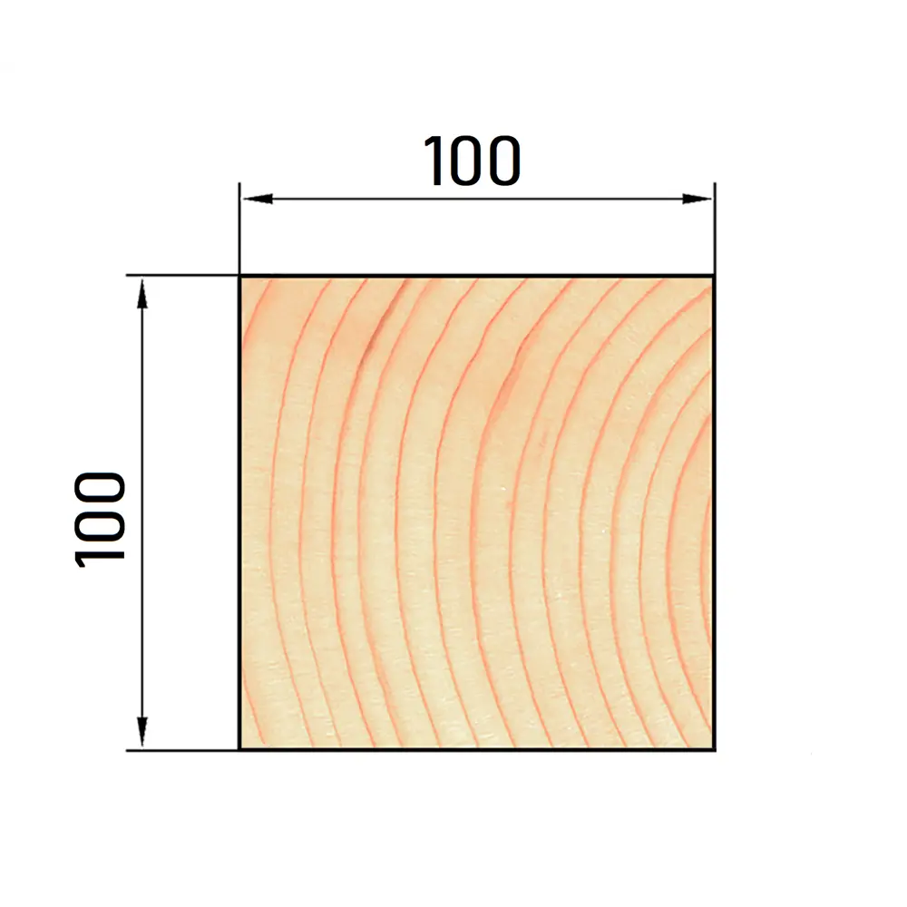 Брус Santreyd 100×100×3000 мм для строительных конструкций 86664431 STLM-1013884 - Вид №4