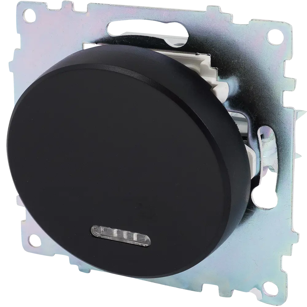 ONEKEYELECTRO Выключатель Florence с подсветкой, матовый черный 82127018 STLM-0019903 - Вид №2