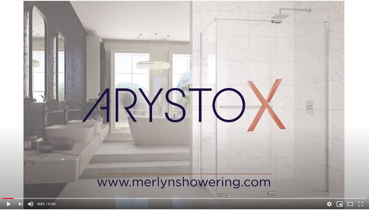 Торцевая панель для монтажа с дверью ARXFSPSL100 Merlyn Arysto Хромированный  - Вид №7