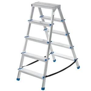 Стремянка LADDERBEL двусторонняя алюминиевая с 5 ступенями 18502519