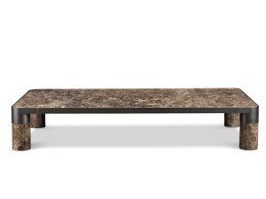 Мраморный прямоугольный низкий журнальный столик