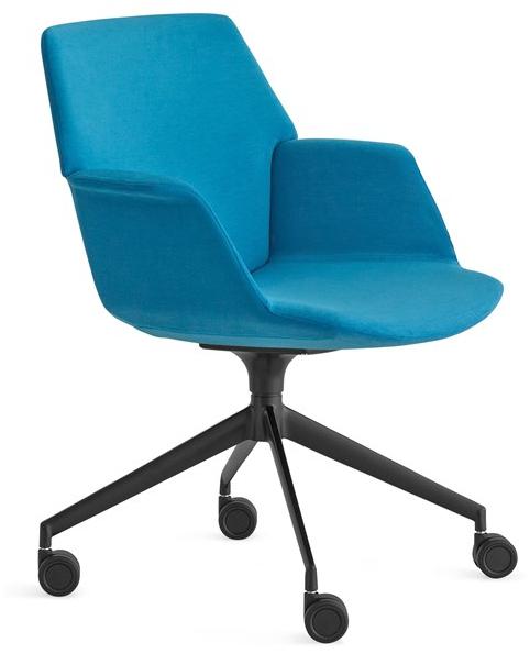Lapalma Вращающееся офисное кресло из ткани на колесиках Uno S232 - Вид №1