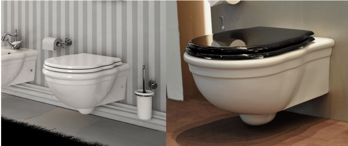 25344 Подвесной унитаз настенный Белый Ceramica Hidra ELLADE Италия - Вид №1