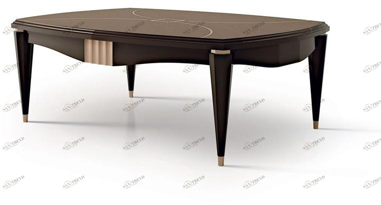 Carpanese Home Прямоугольный деревянный журнальный столик Contemporary 7032