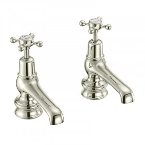 Burlington Кран для бассейна Claremont Regent 5 " Четверть оборота с белым акцентом в никеле CLR2-QT NKL