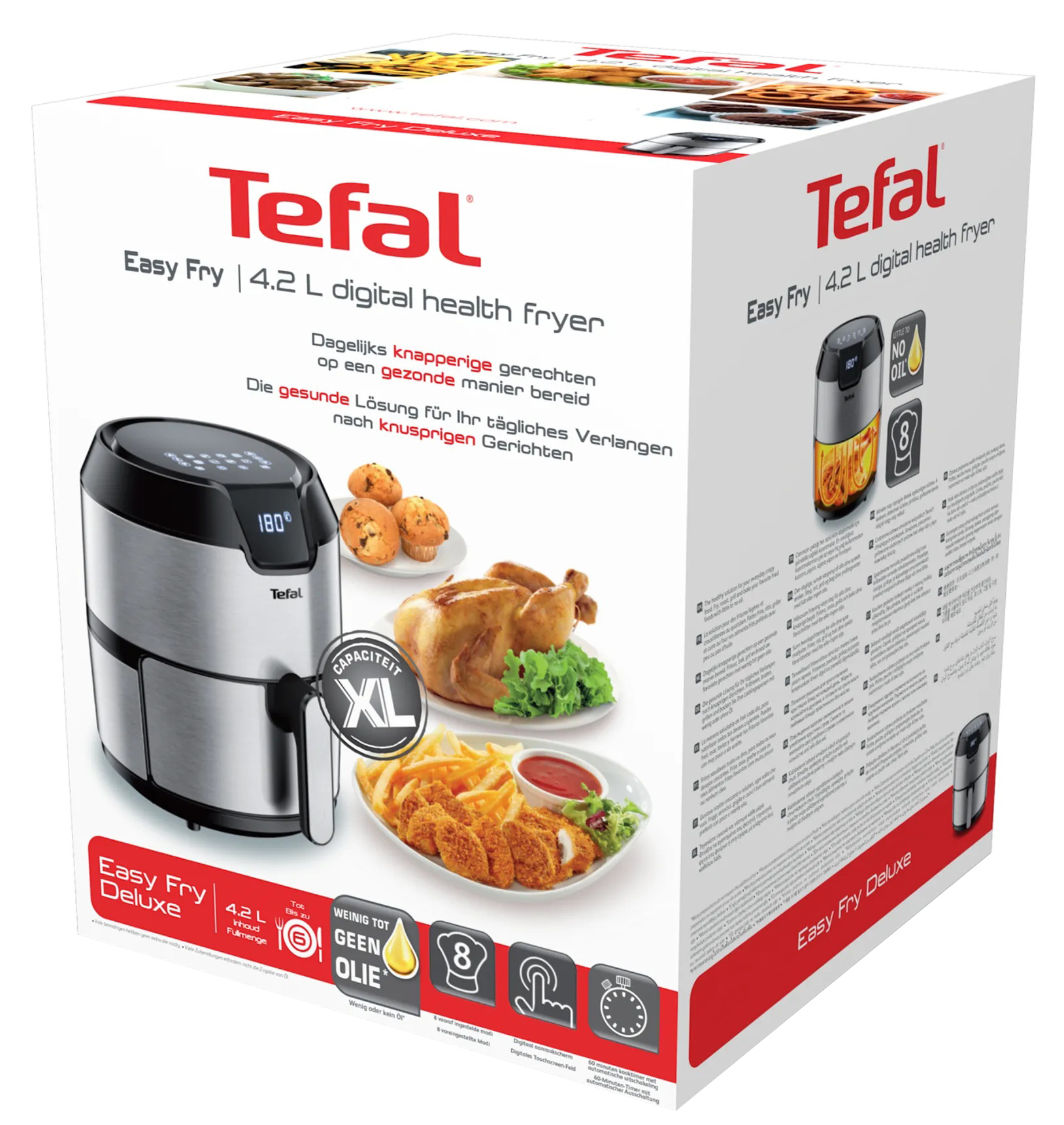 5640227 Аэрогриль Tefal EY401D15 серебристый STDN-0033758 - Вид №4