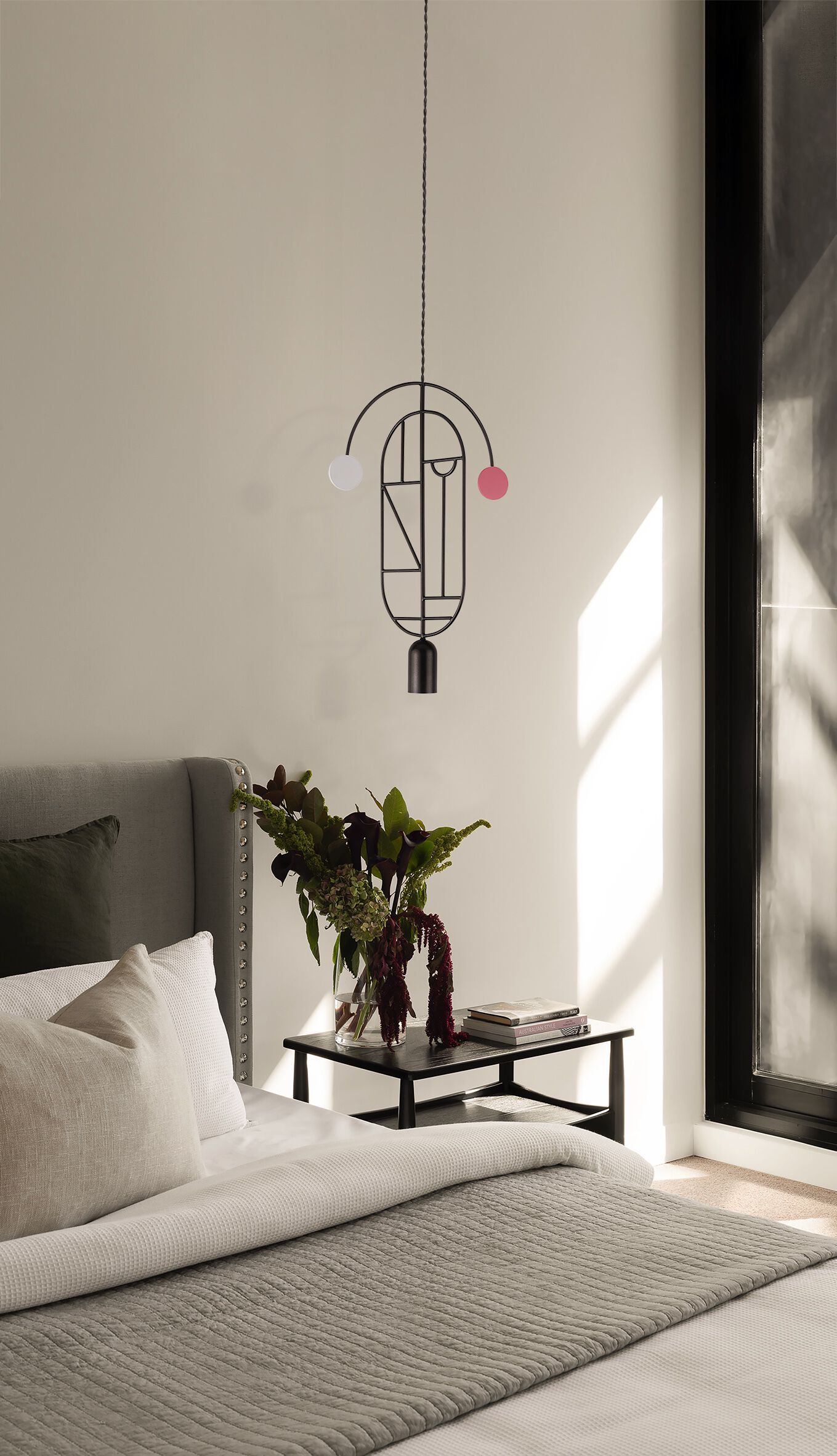Металлический светодиодный подвесной светильник с регулируемой яркостью NOMON WOODEN DOTS ARCH-00069833 - Вид №7