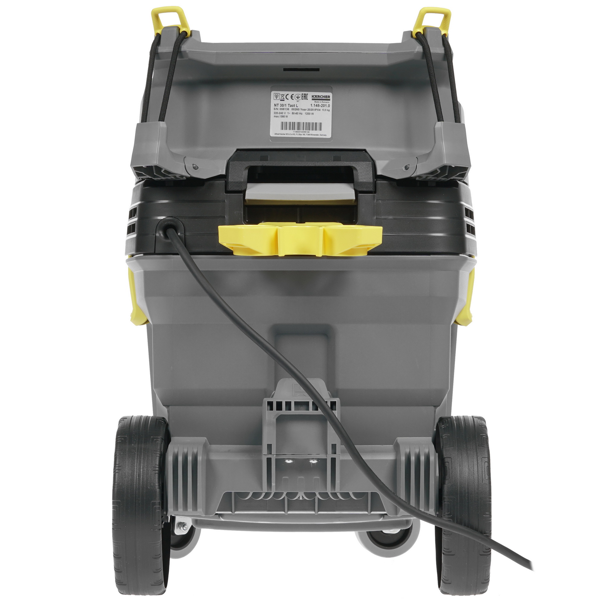 8198471 Пылесос Karcher NT 30/1 Tact L серый STDN-0040588 - Вид №4