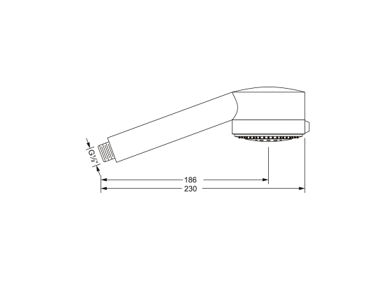 Ручной душ ½" JOERGER Charleston Royal 649.13.385.000 - Вид №1