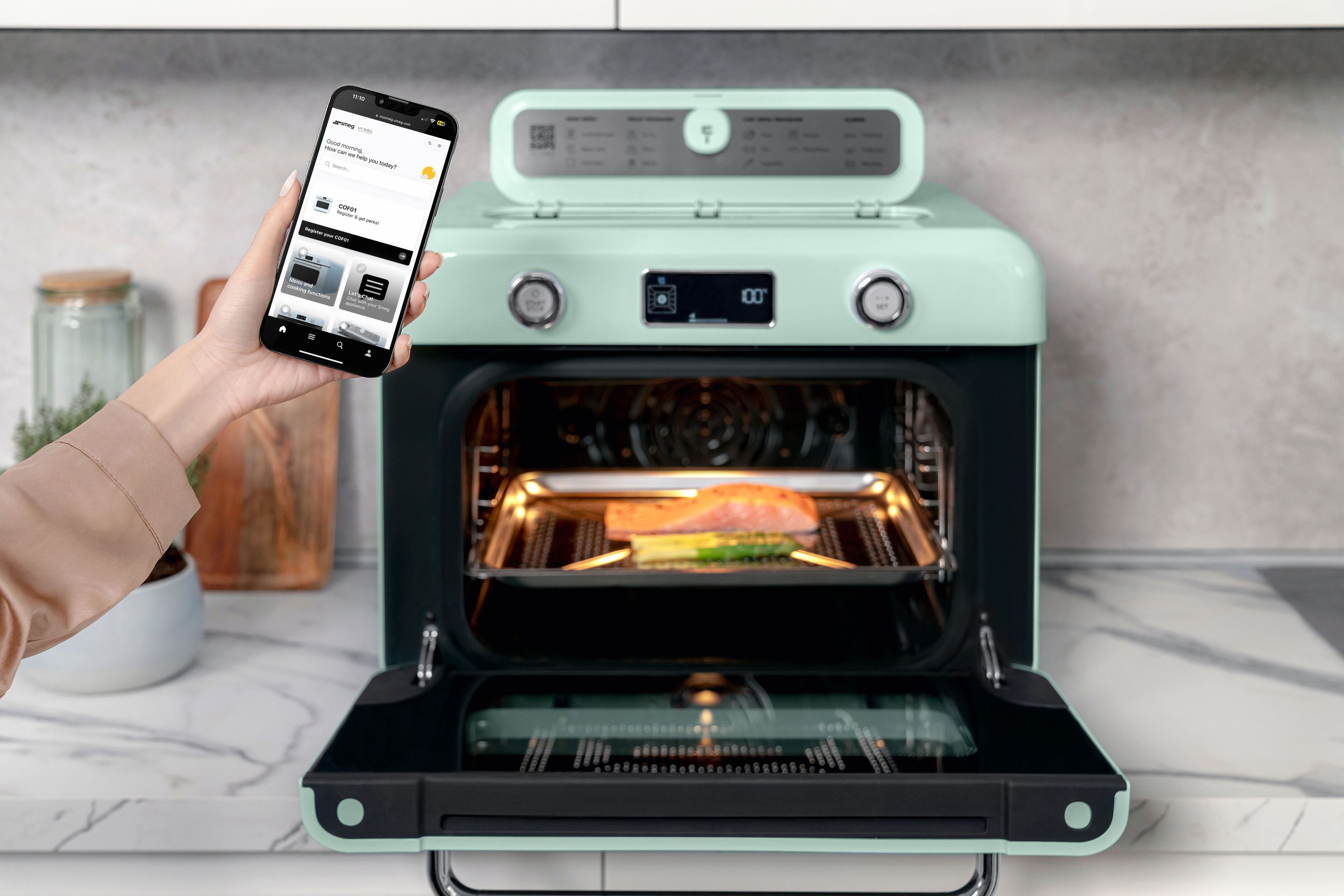 Комбинированная Паровая печь Smeg Smeg в стиле 50-х ARCH-00028844 - Вид №25