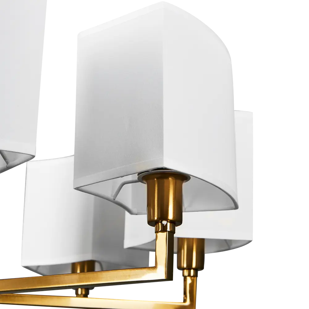 Люстра подвесная Metropolitan 8 ламп 24 м² цвет белый/золотой Maytoni STLM-2064448 - Вид №5