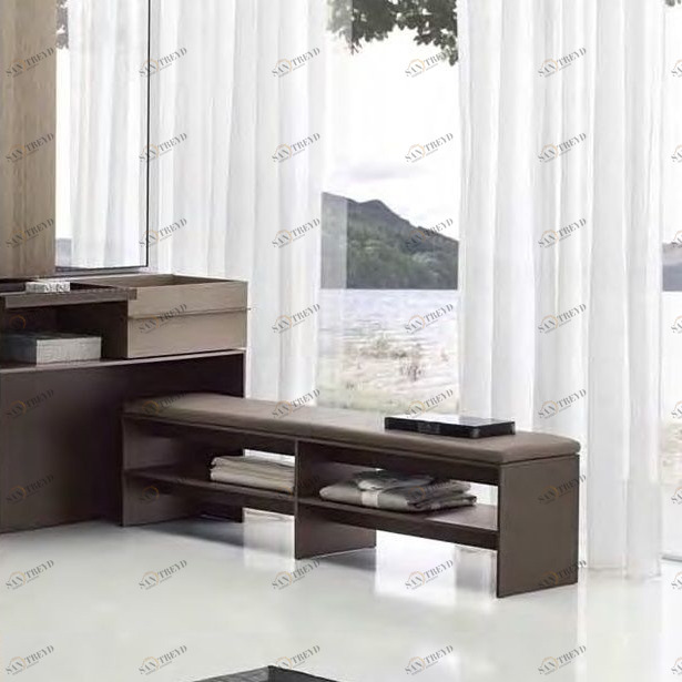 Toscoquattro Скамья для ванной с полками для вещей ELEMENTS коричневый 40D28MO