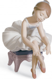 10669028 LLADRO Фигурка Lladro "Маленькая балерина I" 9х13см Фарфор