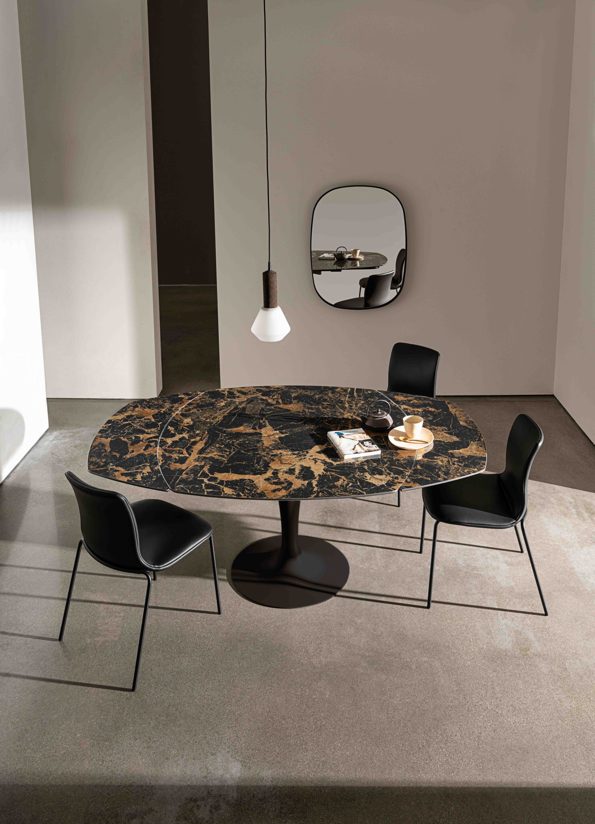 Керамический круглый выдвижной стол Sovet Italia ARCH-00070072 - Вид №7