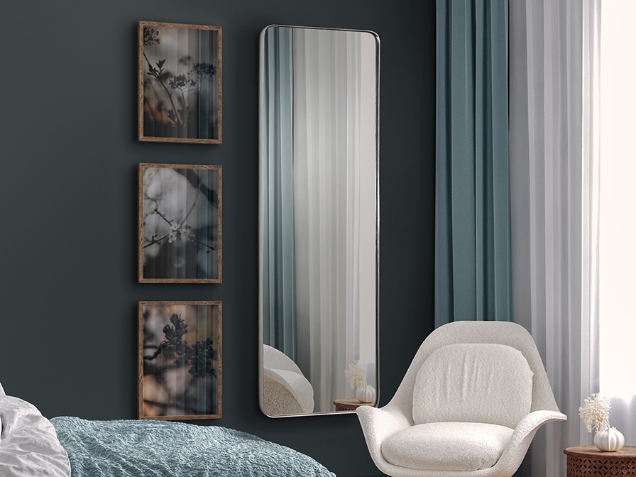 109253 Зеркало прямоугольное 65X180 серебряное Schuller Orio  - Вид №1