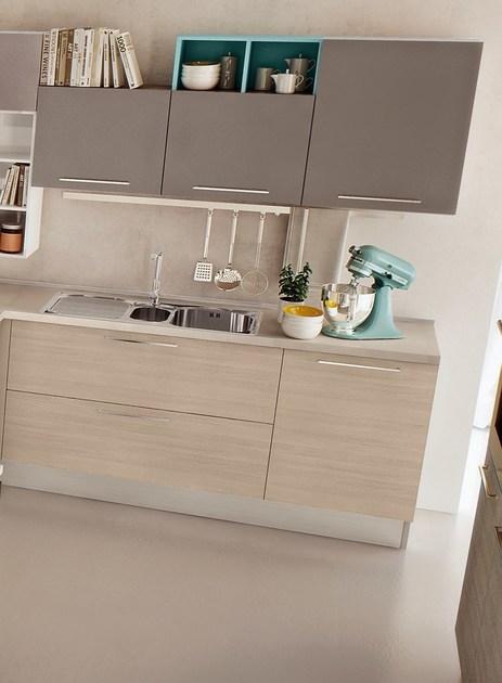Cucine Lube Лаковая встроенная кухня Swing sun-id-1402069 - Вид №6
