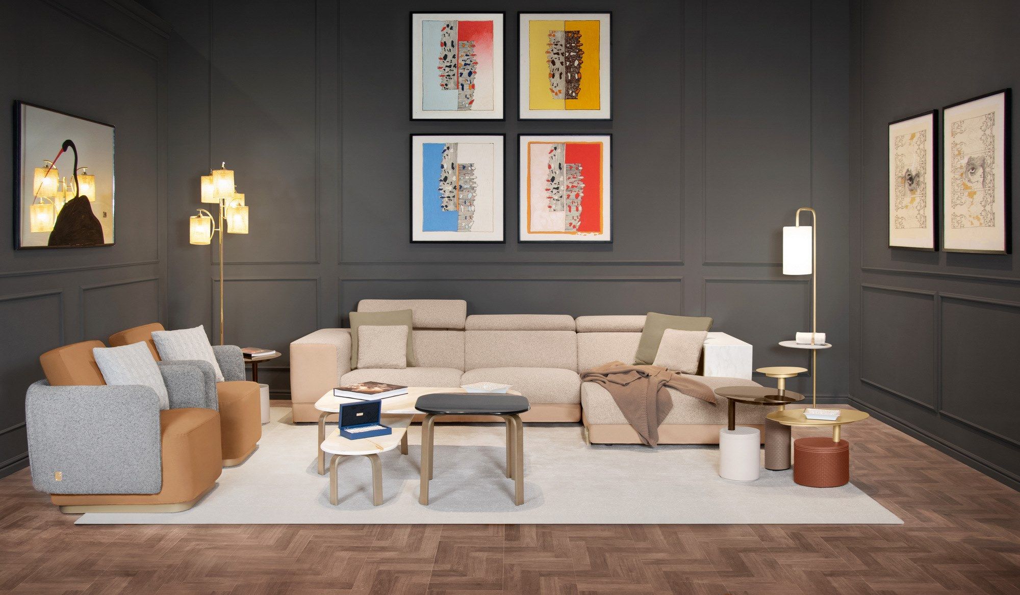 Квадратный кожаный журнальный столик Formitalia ARCH-00056789 - Вид №11