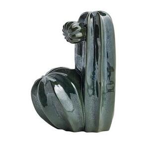 Керамический кактус Cacti Dos 20х15х25 см, темно-зеленый