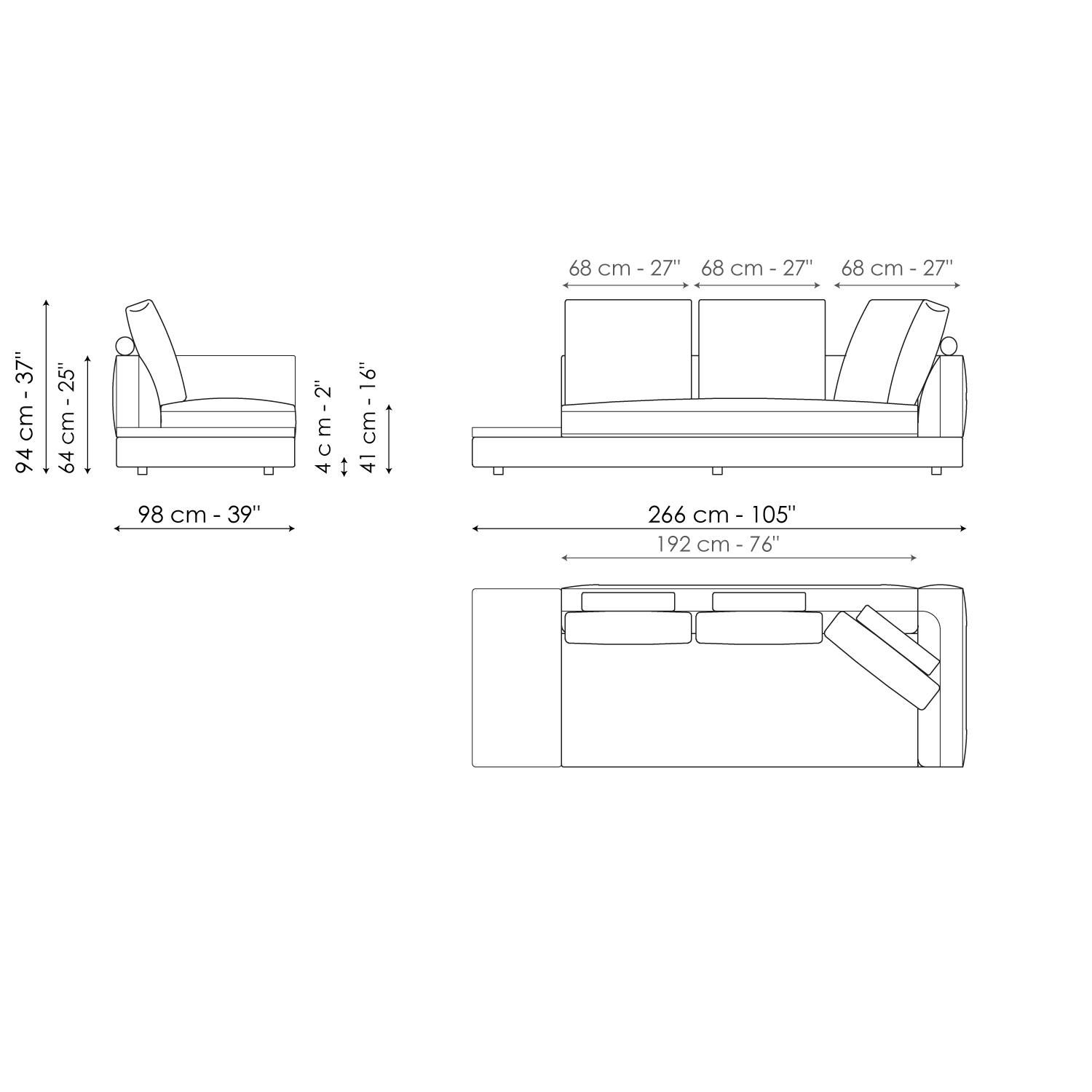 Ткань диван BONALDO LIAM ARCH-00067700 - Вид №47