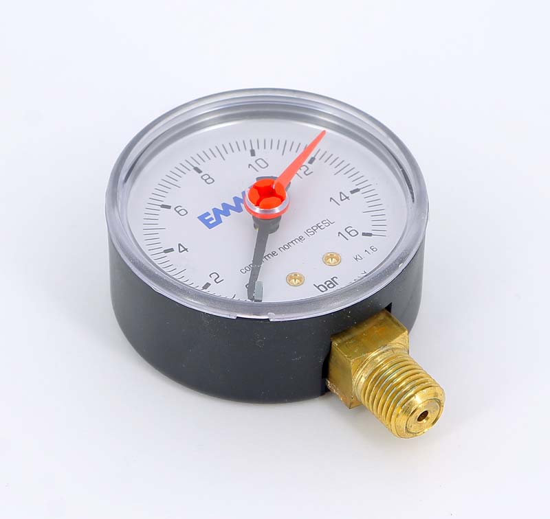 Манометр радиальный 1/4" 63 мм EMMETI 16 бар 00612016 - Вид №1