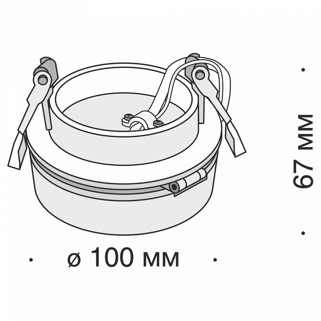 Встраиваемый спот белый Technical Magic 12W4 TECHNICAL DOWNLIGHT 00-3957169 Белый  - Вид №1