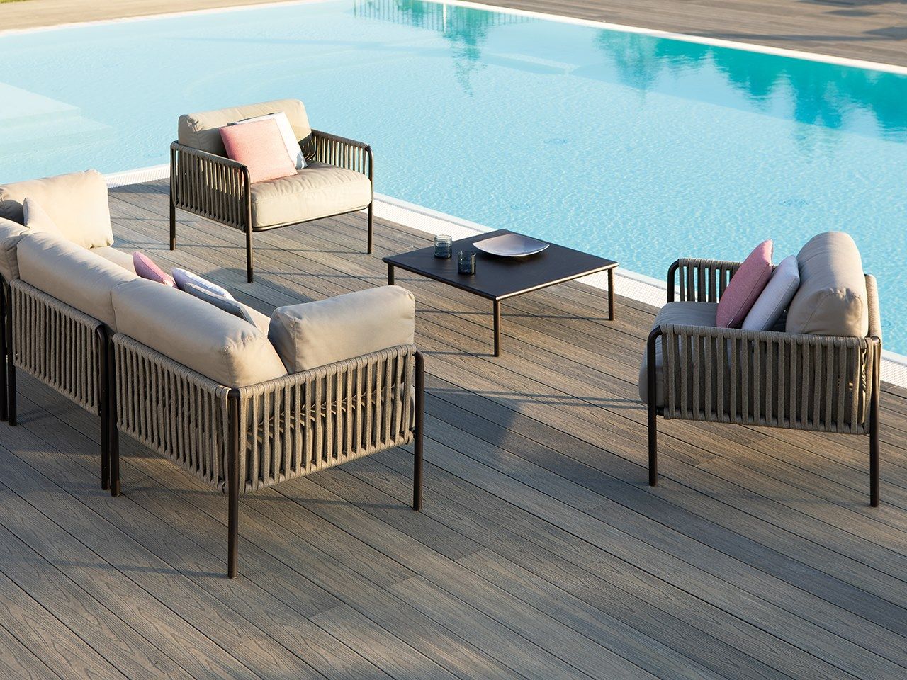 Акриловая ткань угловой садовый стул Vermobil Ки-Уэст ARCH-00080194 - Вид №2