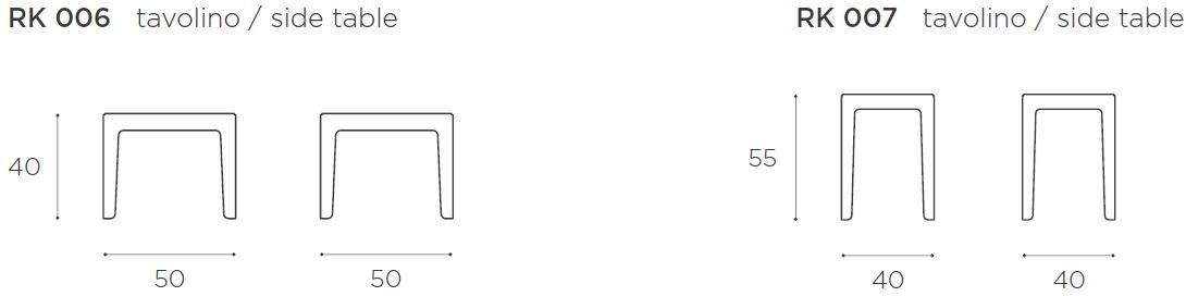 EPÒNIMO Квадратный мраморный журнальный столик Rock Rk006/007 - Вид №4