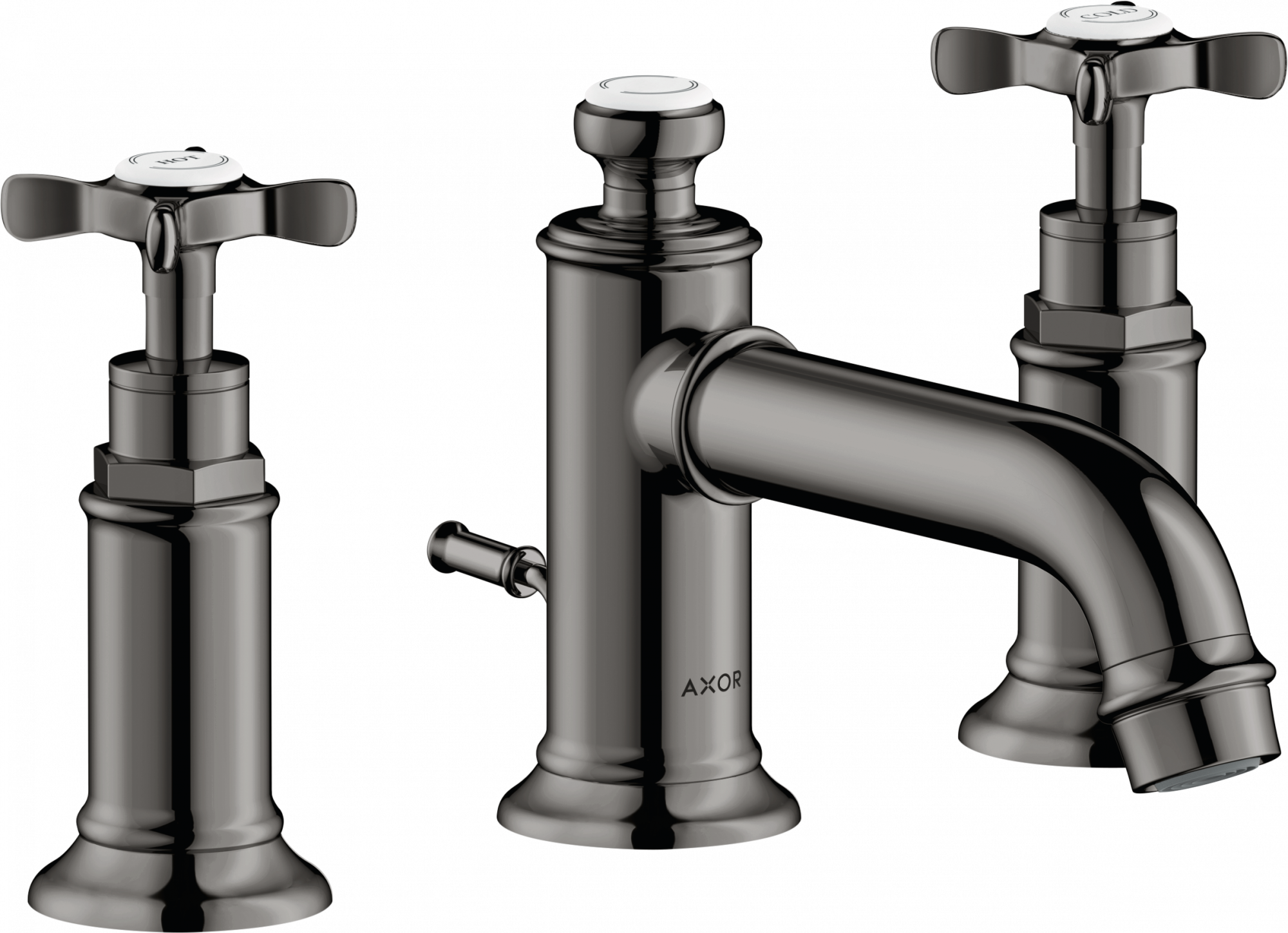 16536330 Смеситель для раковины 30 на 3 отверстия с поперечными ручками и сливным гарнитуром AXOR MONTREUX