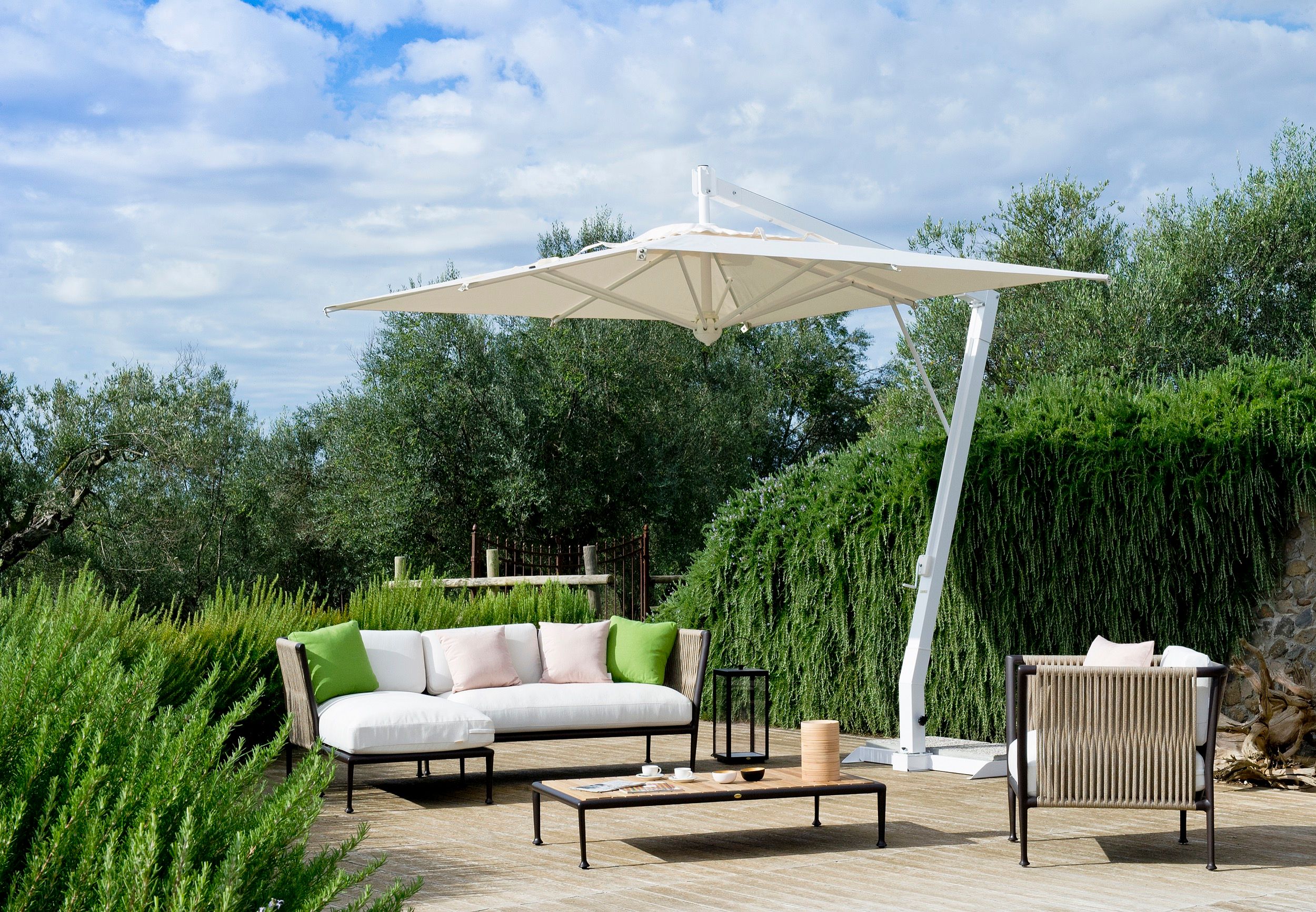 Алюминиевый квадратный зонтик и акриловая ткань Unopiù Саленто ARCH-00129266 - Вид №4