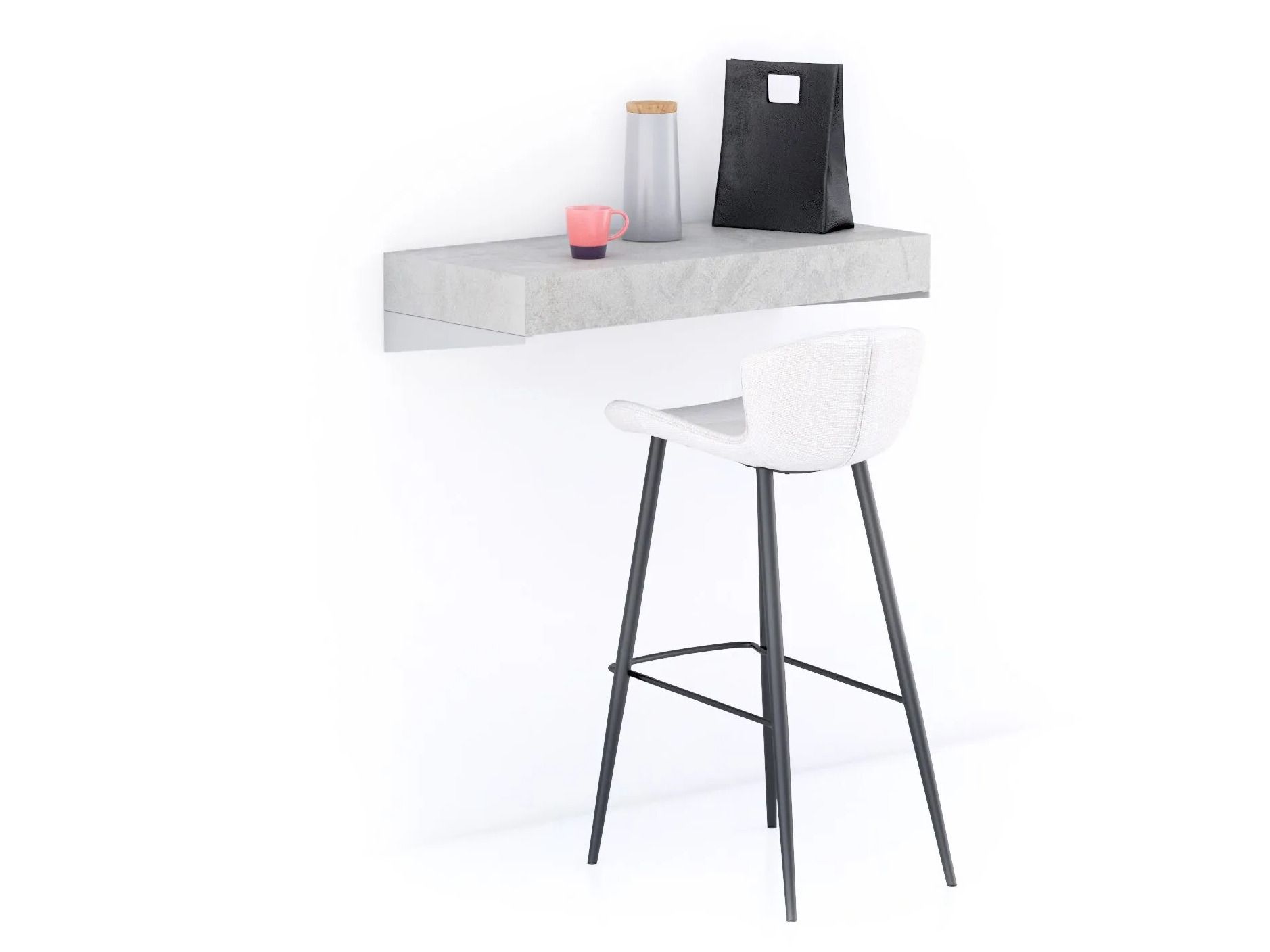 Высокий настенный стол из меламинированного дерева Mobili Fiver Evolution ARCH-00019879