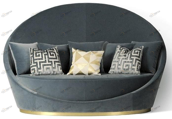 Paolo Castelli Изогнутый диван из ткани sun-id-1453581