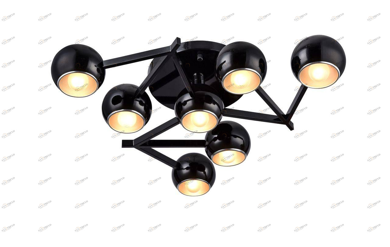 Потолочная люстра ST Luce Rottura SL853.402.07 ST LUCE ДИЗАЙНЕРСКИЕ, ROTTURA BLACK 058400 Черный 