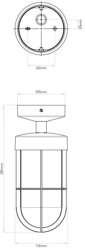 Astro Lighting Уличный потолочный светильник из цинка с диммером Cabin sun-id-1449434 - Вид №3