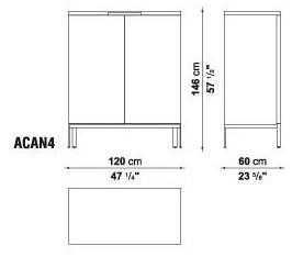 Maxalto Комод деревянный с распашными дверцами Mida sun-id-1420461 - Вид №5