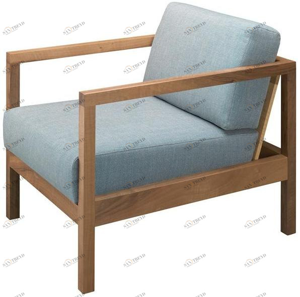 e15 Кресло из массива дерева с подлокотниками  Ec01 