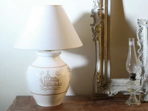 Cerasarda Настольная лампа с прямым и отраженным светом из керамики Vallauris