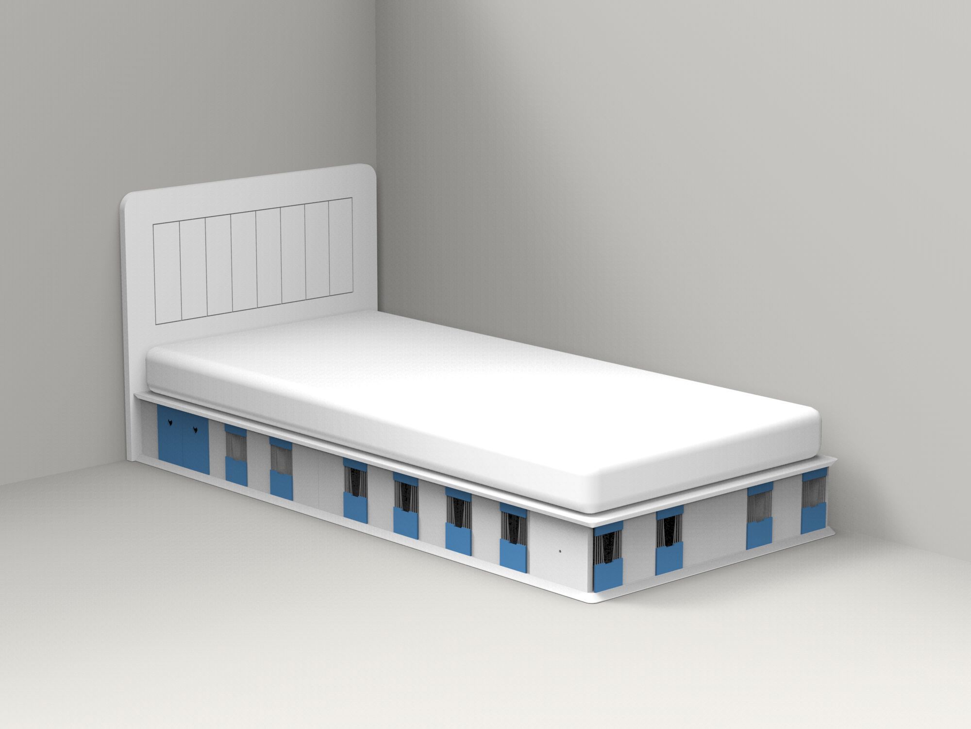 Односпальная кровать из МДФ Mathy by Bols STABLE ARCH-00033134 - Вид №14