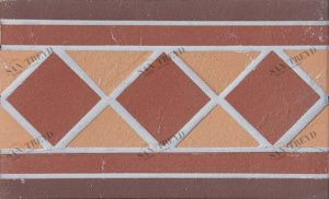 Square/Квадрат Подступенник мозаичный из клинкера (на сетке)  25х15 ECOCLINKER sun-id-319678