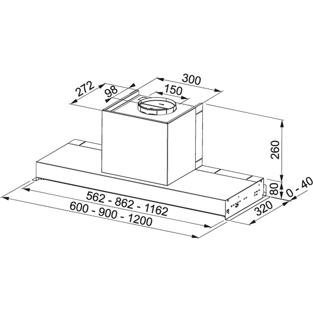 Вытяжка  FSTP NG 605 X Franke Style Lux LED FSTP NG 605 X Нержавеющая сталь  - Вид №1