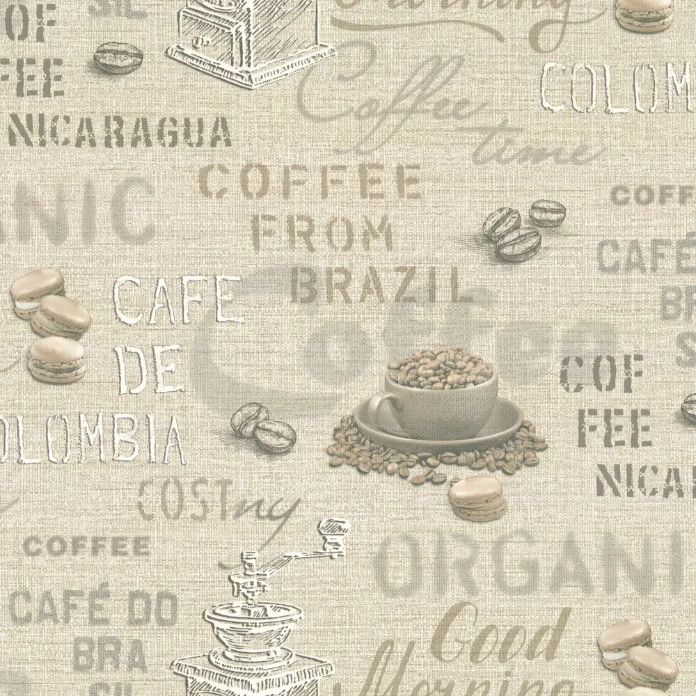 Santreyd Флизелиновые обои бежевого оттенка для элегантного интерьера 82832924 Кофе STLM-0036648 - Вид №1