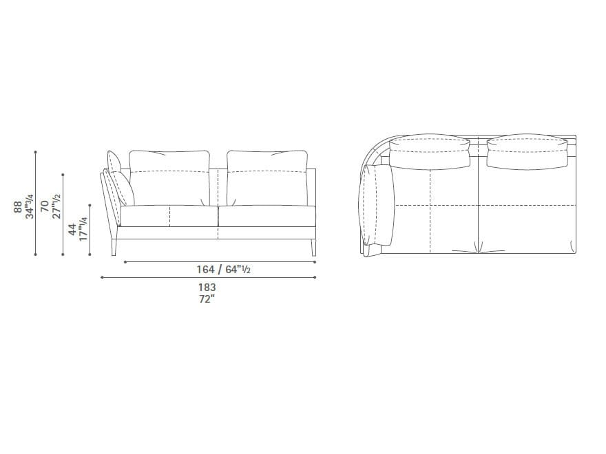 Модульный диван Poltrona Frau коллекция - диваны и кресла ARCH-00016309 - Вид №4