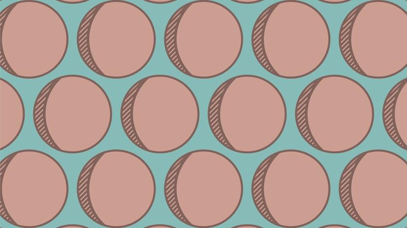 Baboon Виниловые обои в горошек Pattern sun-id-1425124 - Вид №5