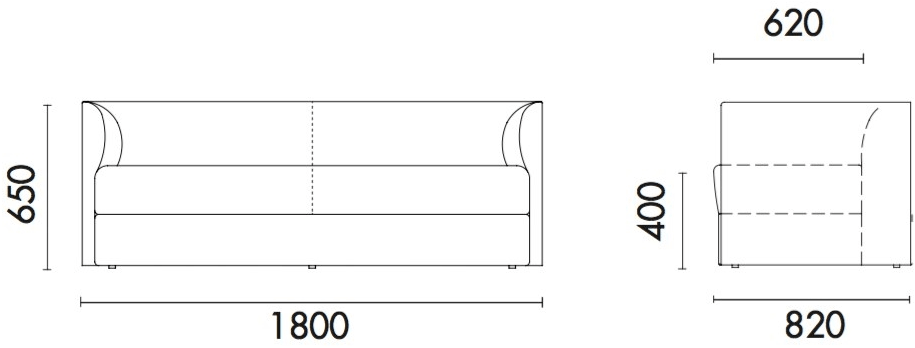 Grado Design 2-местный тканевый диван Mart Mrt-sf-06 - Вид №8