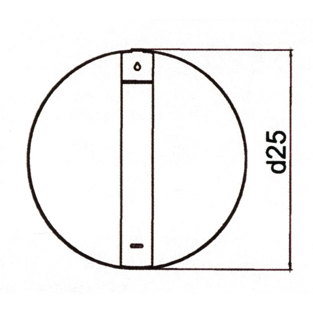 Зеркало Ferro Ø25 см цвет золотой 82111176 STLM-2195024 Santreyd - Вид №6