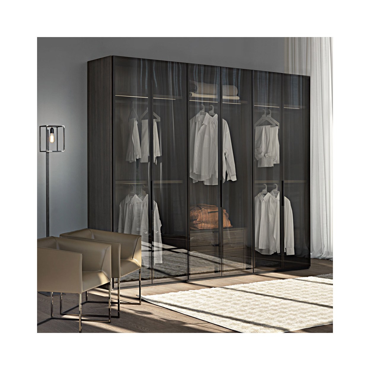 Шкаф распашной / Glass Olivieri sun-id-379755 - Вид №1