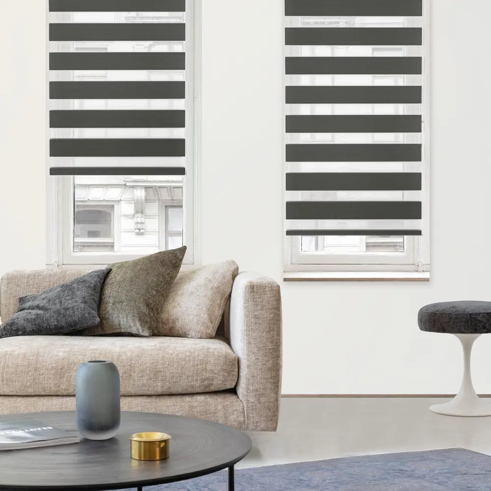 Штора рулонная день-ночь Silver 70x160 см графит MIAMOZA Д/Н SILVER STLM-2090245 - Вид №2