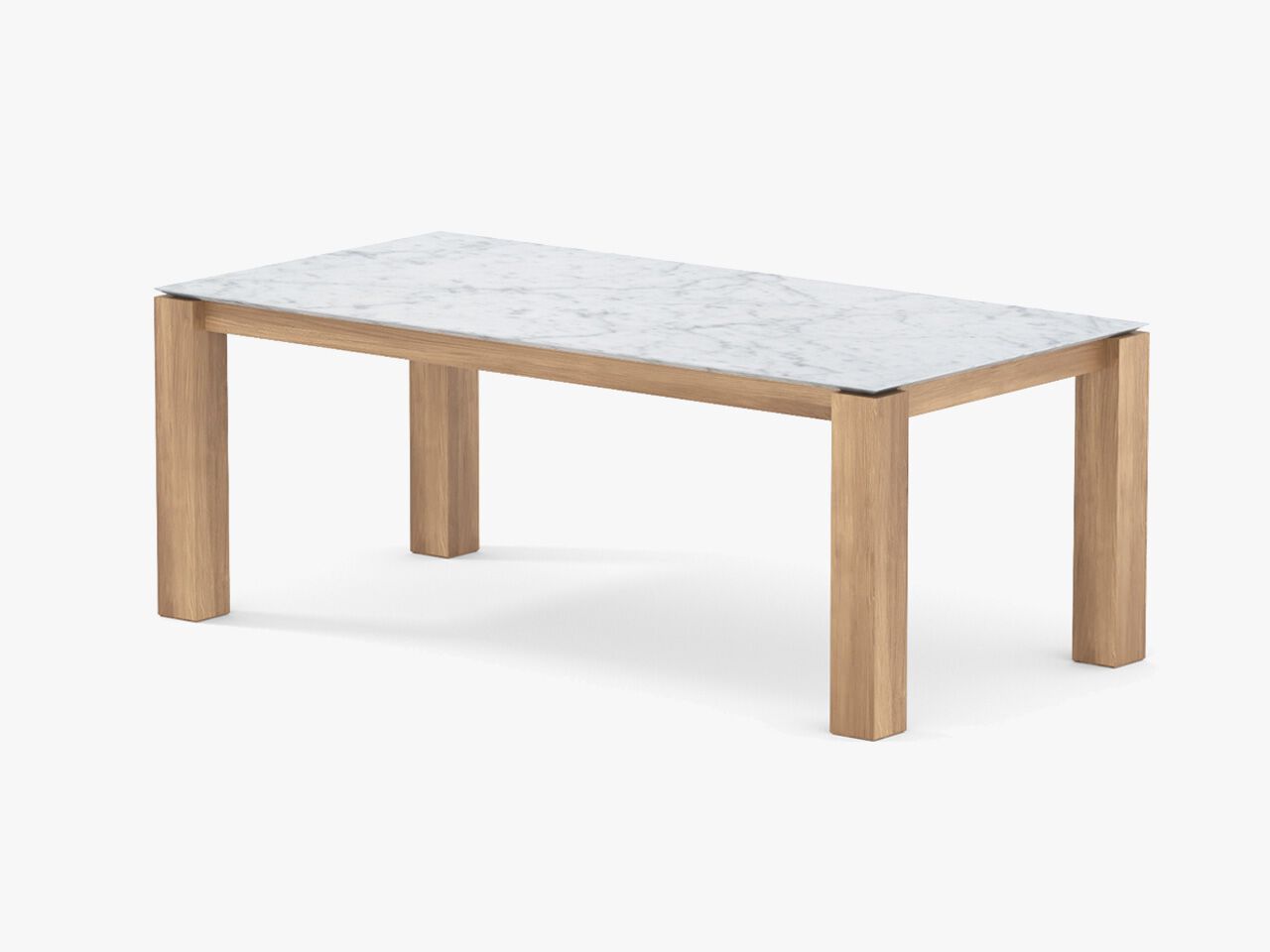 Прямоугольный стол из массива дерева и каррарского мрамора Air Division Tikk ARCH-00088251 - Вид №2