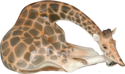 95078 Императорский фарфоровый завод Скульптура "Жираф больш.разм." Фарфор твердый 