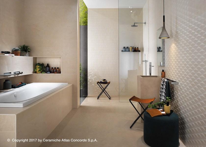 Atlas Concorde Белая плитка для стен с эффектом бетона Kone sun-id-1443523 - Вид №10