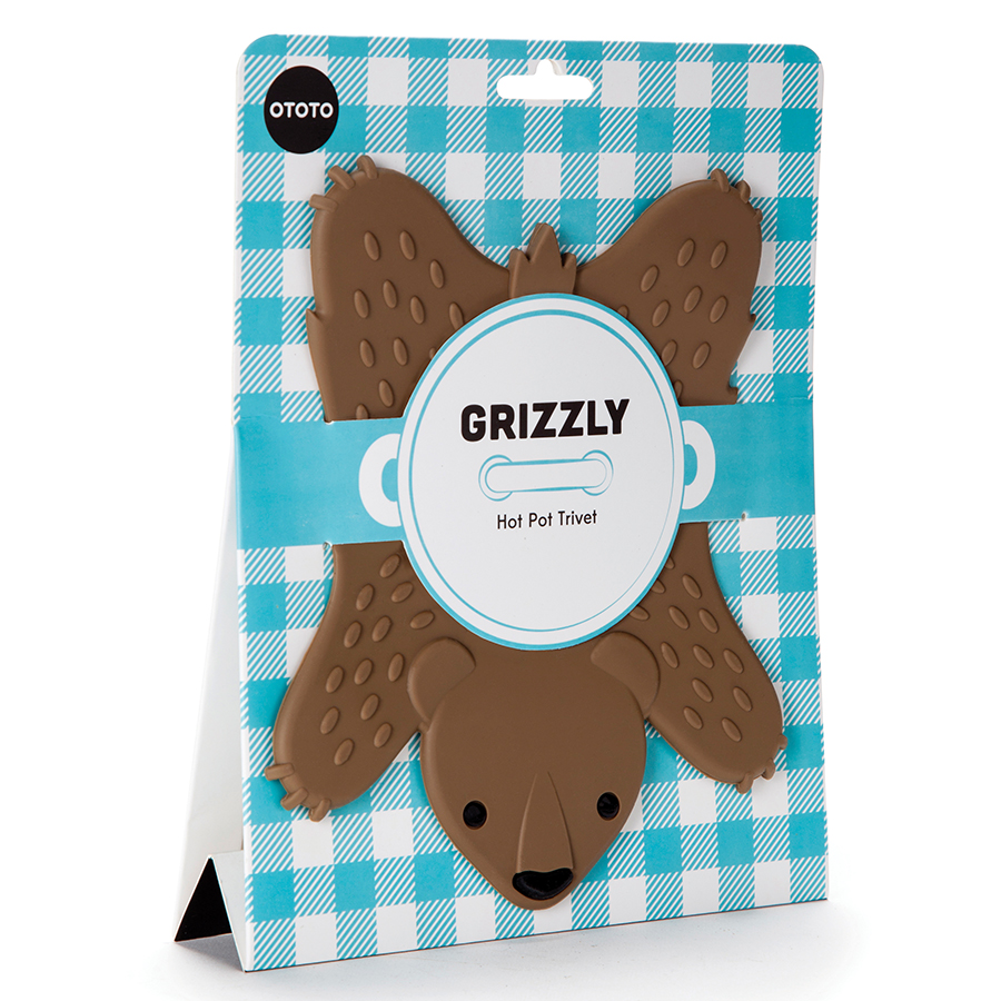 OT864 Подставка под горячее grizzly коричневая OTOTO  - Вид №3